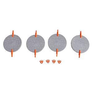  LOT DE 4 VOLETS DE REGLAGE DE DEBIT D'AIR D= 200-160 MM - 400x400px